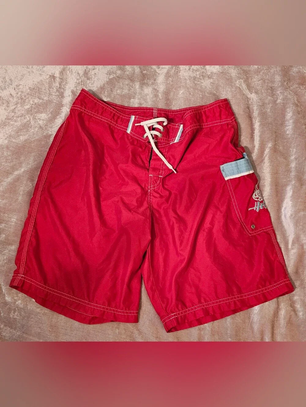 Vintage Hawaiian Island Creations (HIC) Lace-Up/Velcro Boardshorts (33)